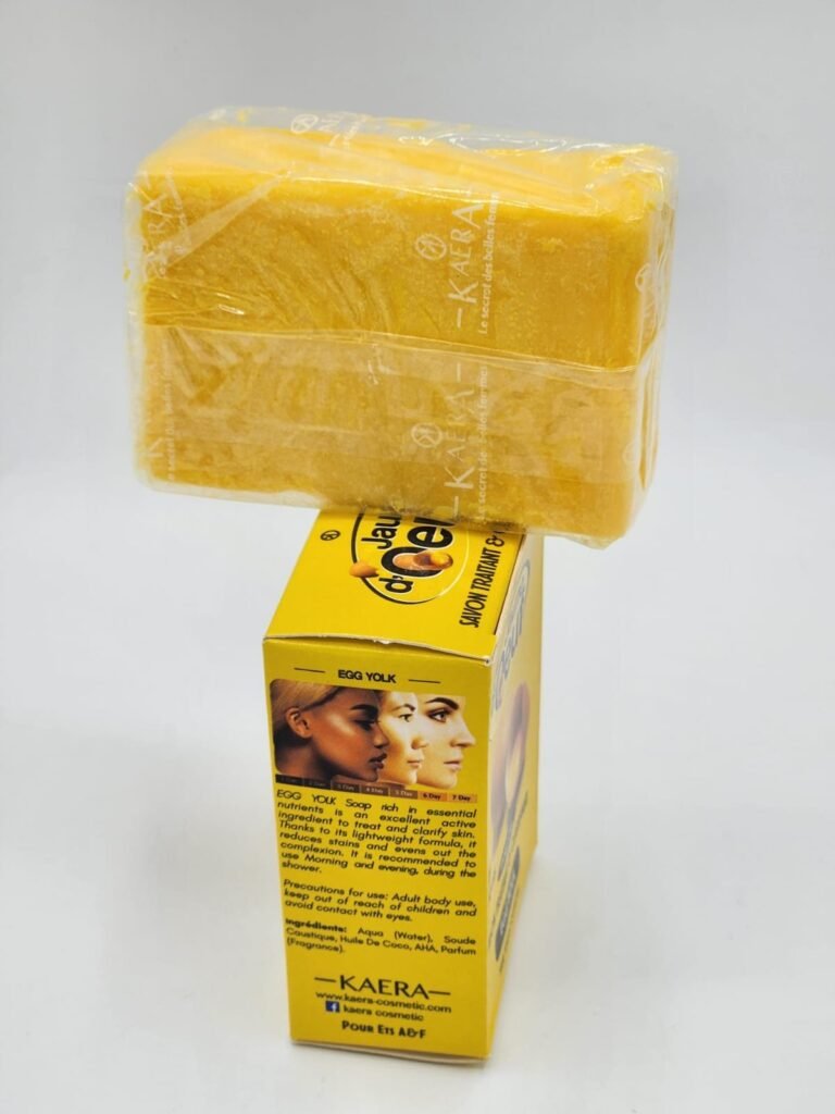 Savon Jaune d’Œuf Clarifiant 500g | Anti-Taches Très Intense | Soin Éclaircissant Peau