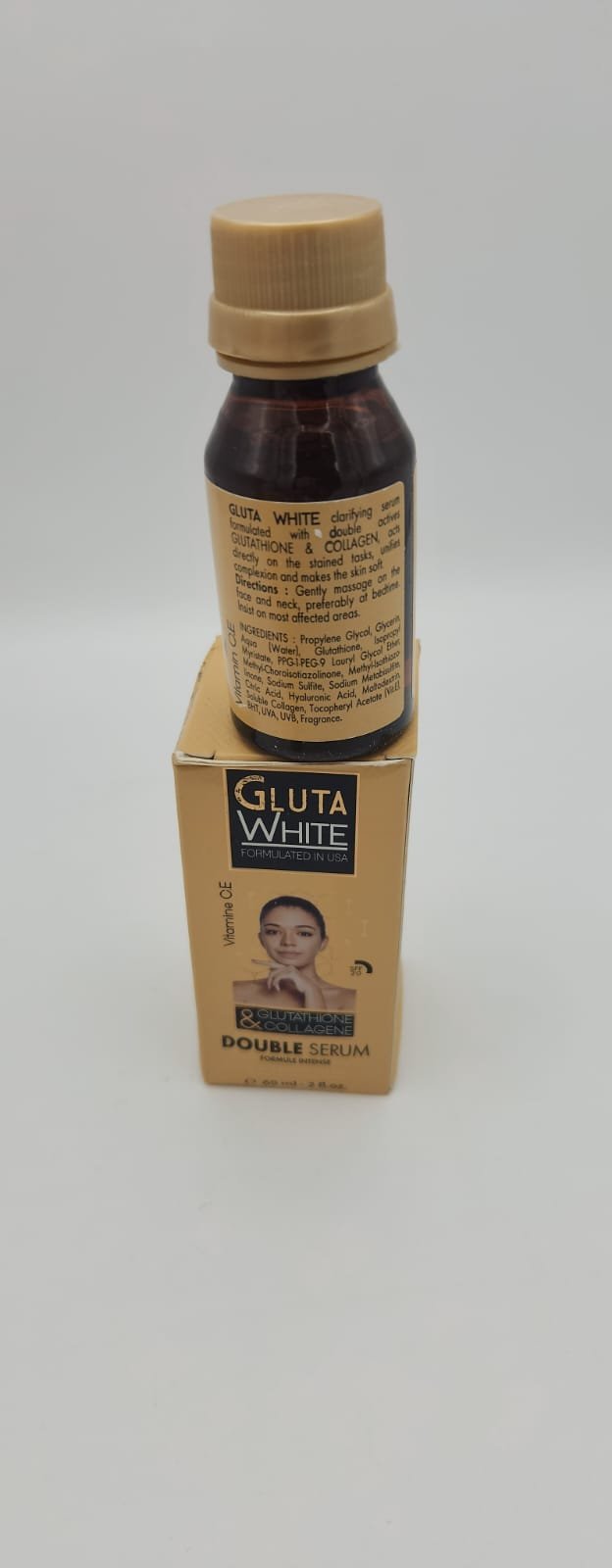 Sérum Éclaircissant GLUTA WHITE Double – Glutathion & Collagène – 60ml – Image 3