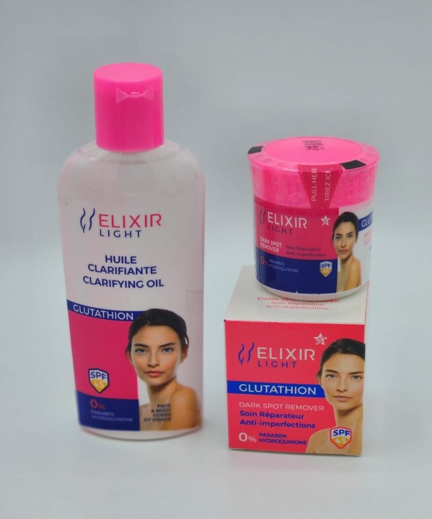 Duo Élixir Best Combo – Crème Anti-Imperfection + Huile Clarifiante Zéro Tache – Soin Synergique Visage & Corps