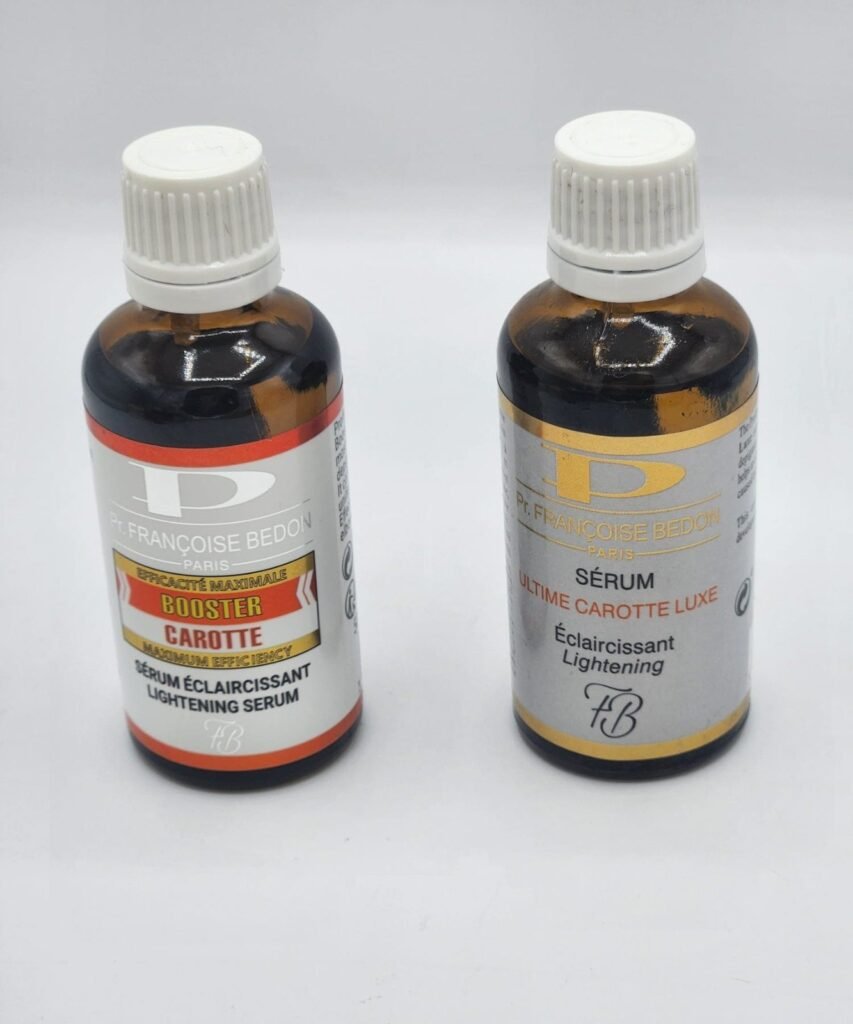 DUO Pr. Françoise Bedon Sérum BOOSTER  CAROTTE  ET ULTIM CAROTTE Maximum Efficiency. Sérum éclaircissant. 50ML X 2
